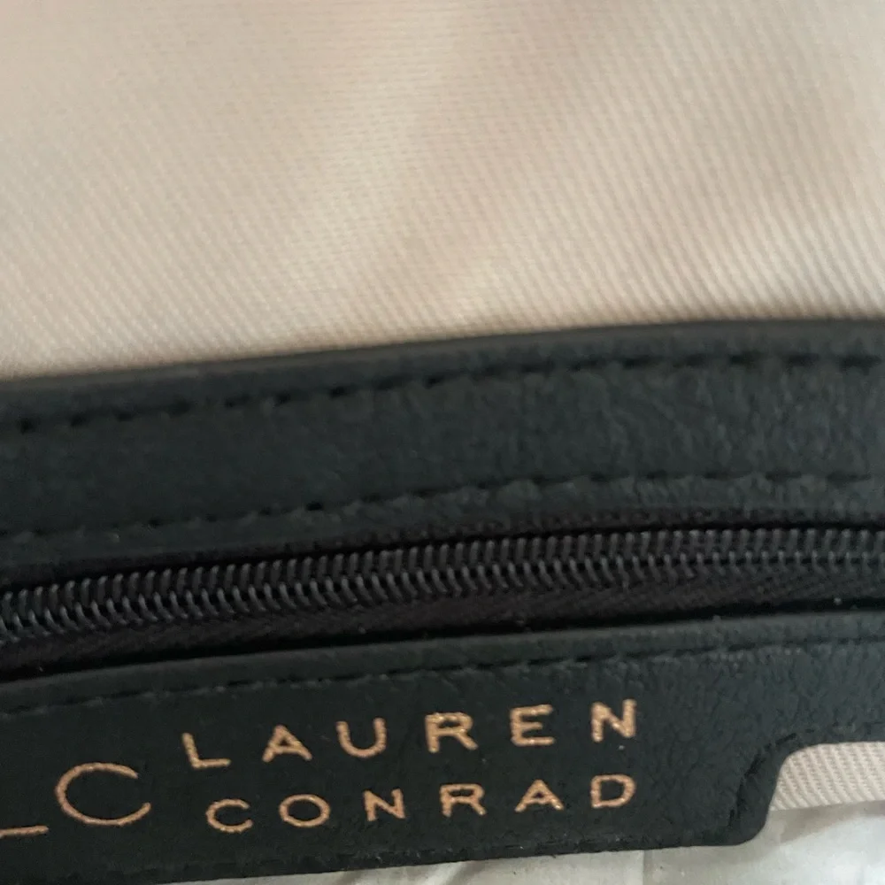 LC Lauren Conrad Brown and Black Crossbody Bag